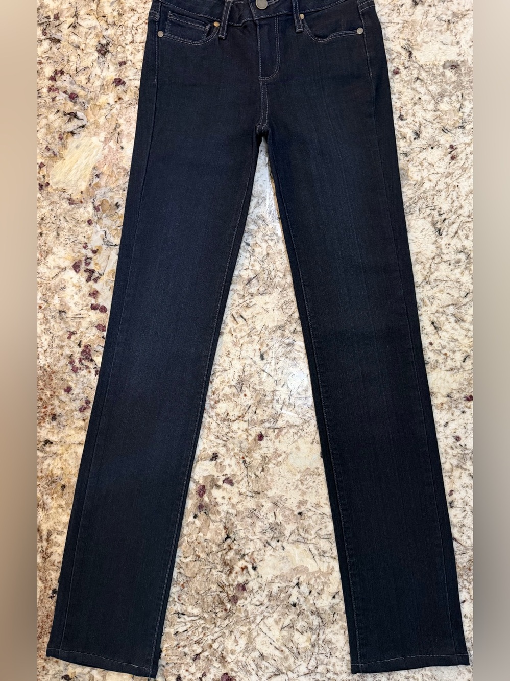 PAIGE Denim Dark Wash High-Rise Skinny Jeans NWOT Size 25